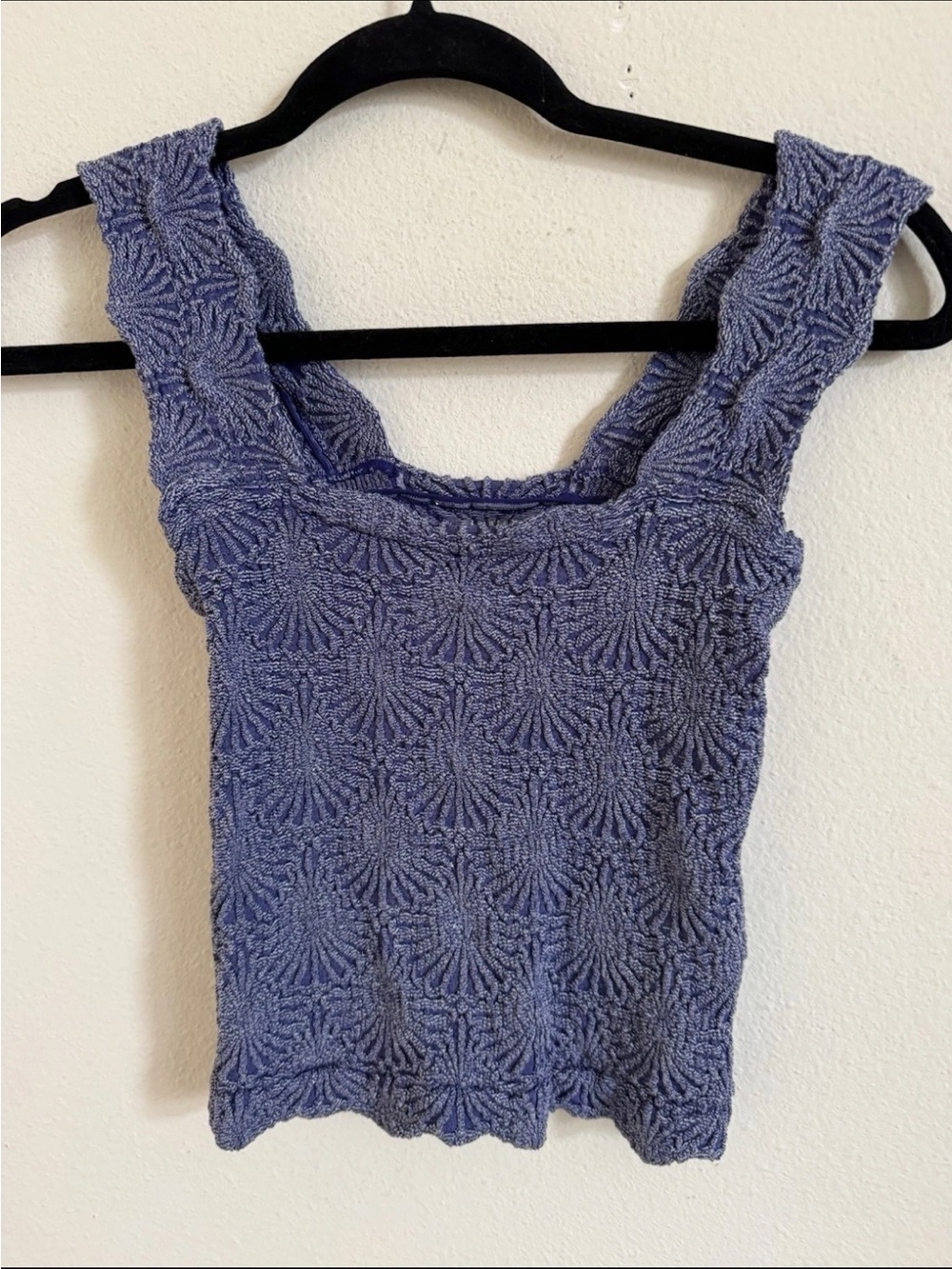 Free People Intimately Free Love Letter Cami Top Blue Size M/L